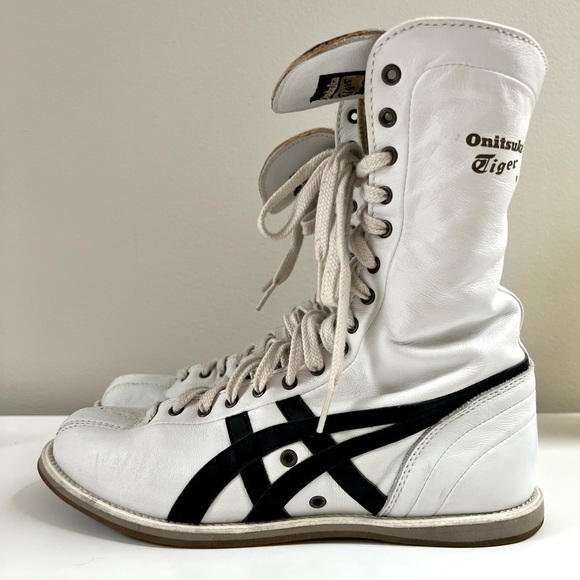 RARE Vintage ASICS Onitsuka Tiger TKO Boxing Boots Shoes Size. 7.5 - Picture 3 of 9